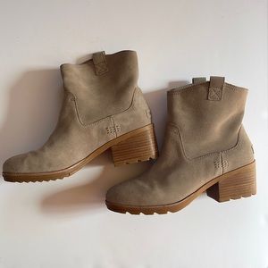 Womens Sorel Suede Booties